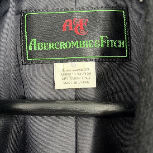 Vintage Abercrombie and Fitch Wool Blazer Coat Women’s Size 8 Preppy Casual - Picture 2 of 8